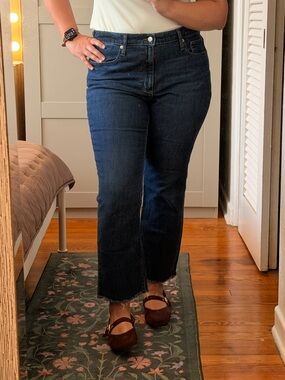 Universal Thread Dark Blue High-Rise Ankle Bootcut Jeans